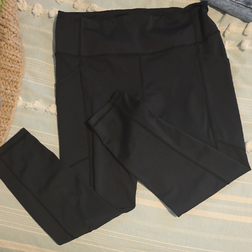 Kiava 21" Black Women's Active Leggings